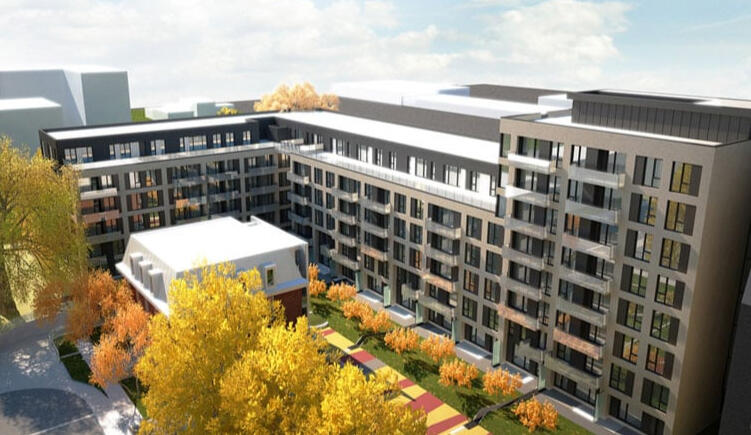 Condos U31 Deux nouveaux édifices en béton armé et un bâtiment existant 9 &amp; 10 étages - 285 000 pi2